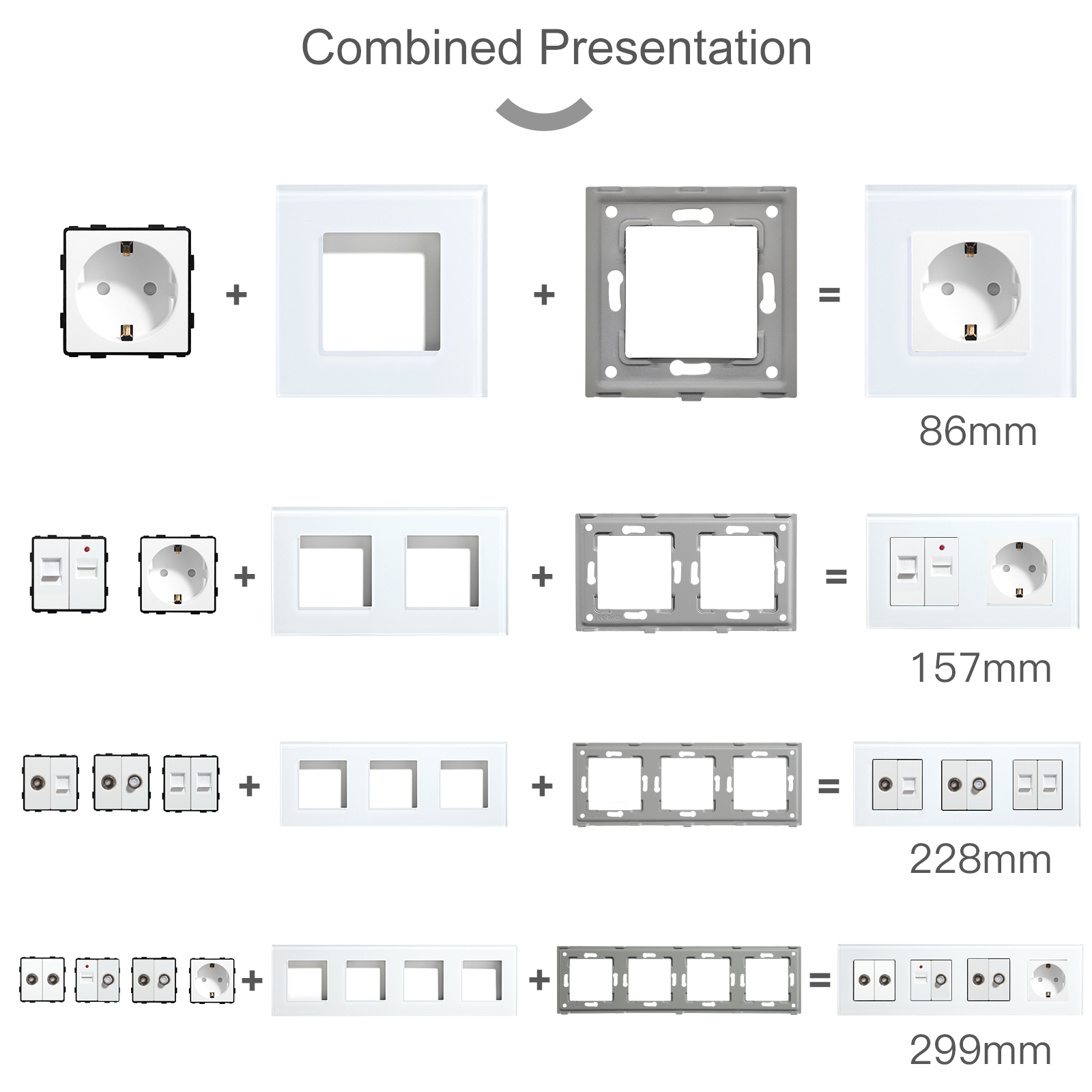 BSEED EU Padrão Tomada USB RJ4 - Home Automation Panel Diy avaliação e preço
