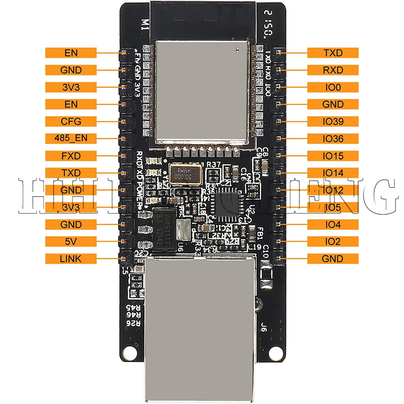 10-1 pces WT32-ETH01 porta ser - Ethernet Module W5500 avaliação e preço