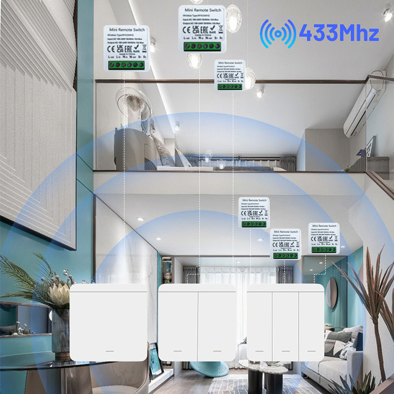 Rf 433mhz inteligente diy inte - Home Automation Panel Diy avaliação e preço