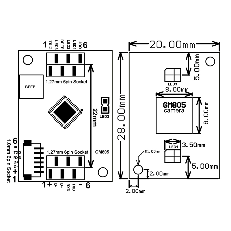 GM805 Série UART USB DC5V Módu - Home Automation Arduino avaliação e preço