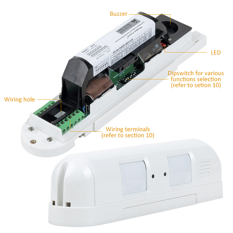 Sensor de Movimento PIR Duplo  - Motion Sensor Pir Wired avaliação e preço